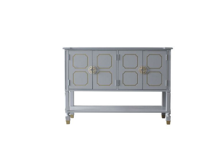 House - Marchese Server - Pearl Gray Finish Unique Piece Furniture