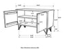 Macon - 2-Door Accent Cabinet - Sheesham Gray Unique Piece Furniture