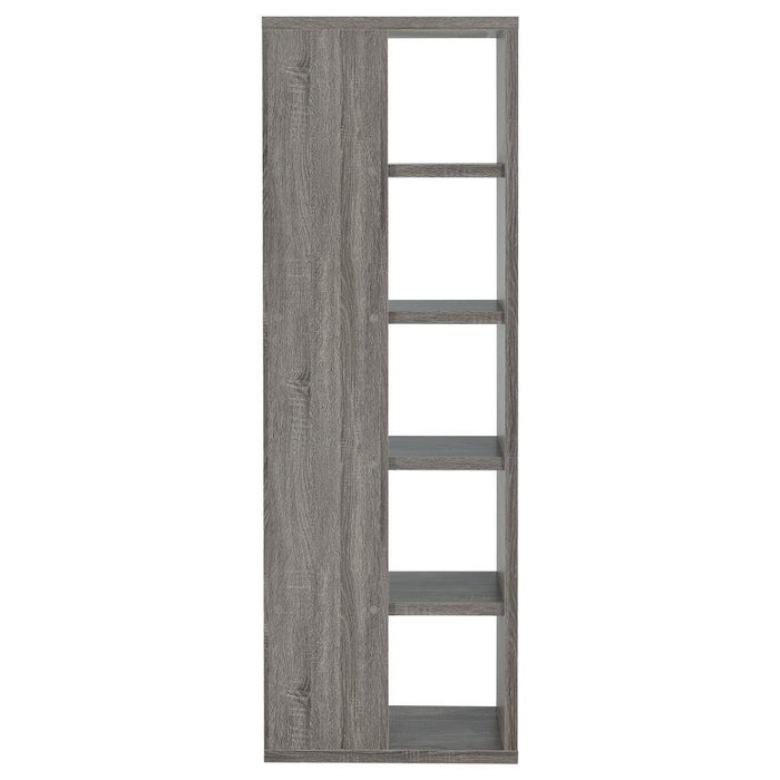 Harrison - 5-Tier Bookcase - Weathered Gray Unique Piece Furniture