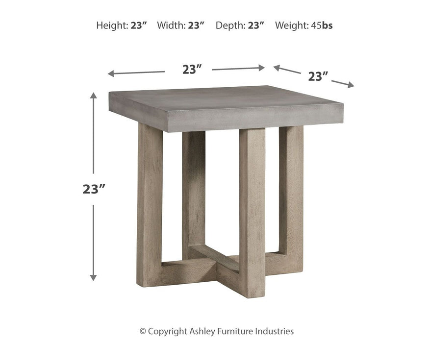 Lockthorne - Gray - Square End Table Unique Piece Furniture