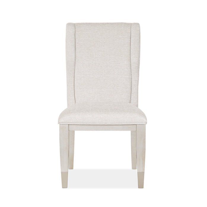 Lenox - Upholstered Host Side Chair (Set of 2) - Warm Silver