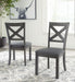 Myshanna - Gray - Dining Uph Side Chair (Set of 2) Unique Piece Furniture