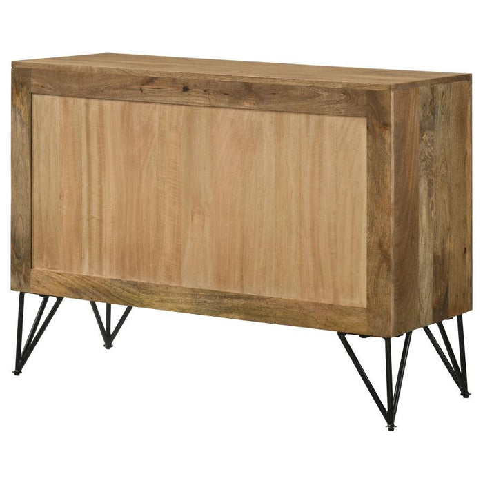 Eileen - Rectangular 2-Door Accent Cabinet - Natural Unique Piece Furniture