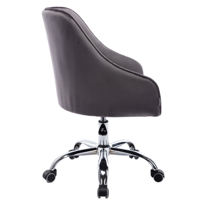 Coolmore Swivel Shell Chair For Living Room / Modern Leisure Office Chair (This Link For Drop Shipping) - Dark Gray