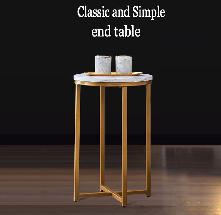 Side Table / End Table - Golden