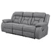 Higgins - Pillow Top Arm Upholstered Motion Sofa Unique Piece Furniture