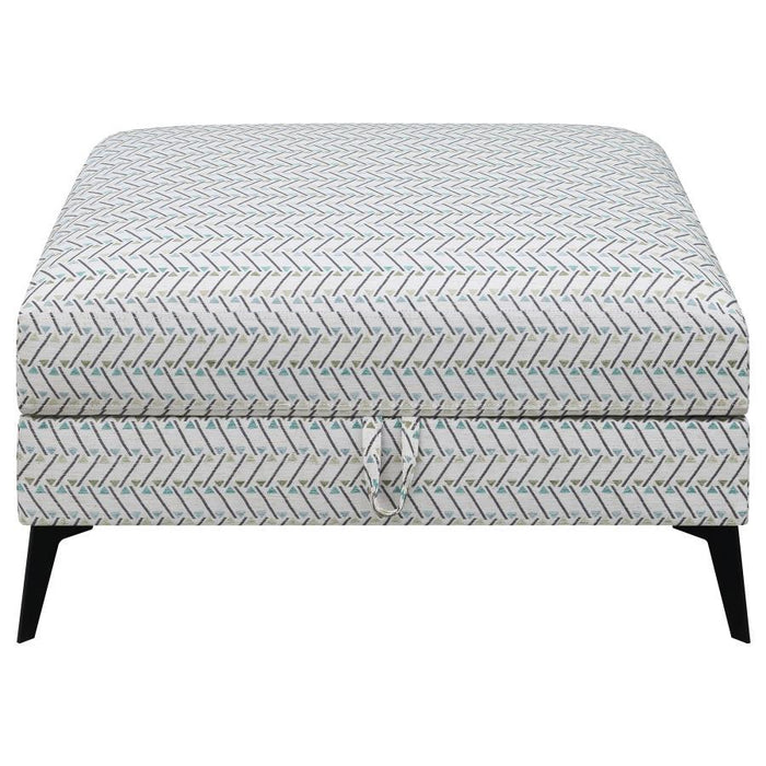 Clint - Upholstered Ottoman With Tapered Legs - Multi-Color Unique Piece Furniture