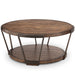 Yukon - Round Cocktail Table (With Casters) - Bourbon Unique Piece Furniture