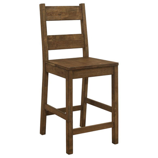 Coleman - Counter Height Stools (Set of 2) - Rustic Golden Brown Unique Piece Furniture