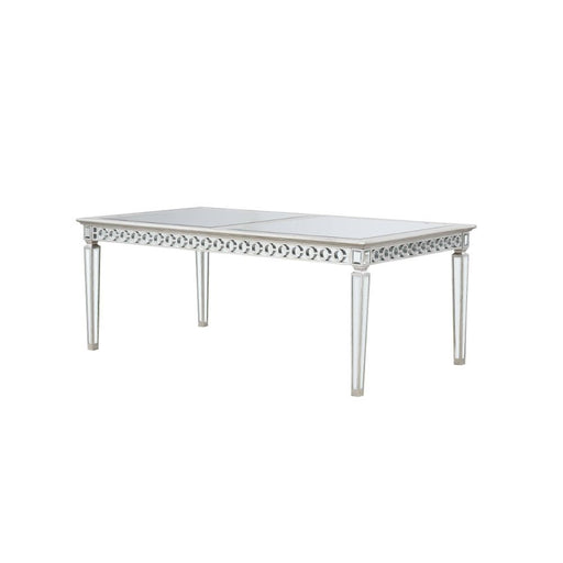 Varian - Dining Table - Mirrored & Antique Platinum Unique Piece Furniture