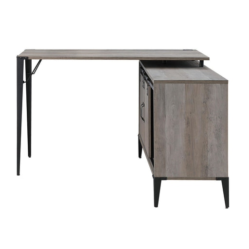 Zakwani - Writing Desk - Gray Oak & Black Finish - 31" Unique Piece Furniture