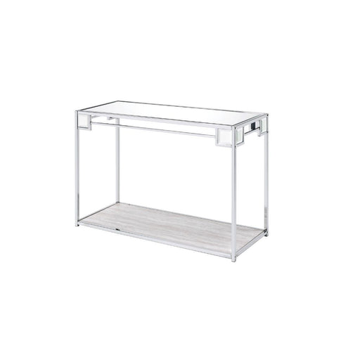 Asbury - Accent Table - Mirrored, Chrome Unique Piece Furniture