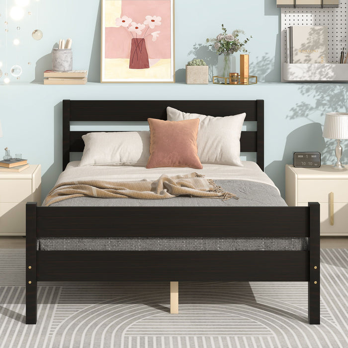 Full Bed With Headboard And Footboard - Espresso