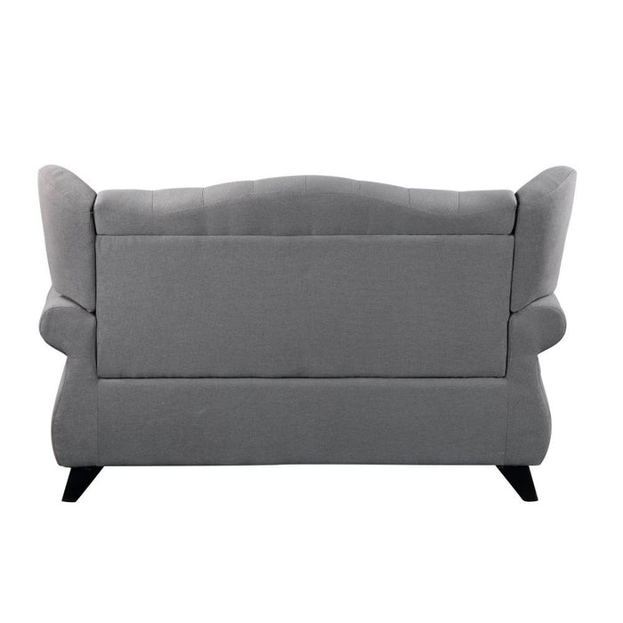 Hannes - Loveseat - Gray Fabric Unique Piece Furniture