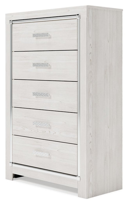 Altyra - White - Five Drawer Chest Unique Piece Furniture