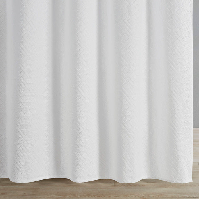 Matelasse Shower Curtain - White