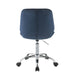 Muata - Office Chair - Twilight Blue Velvet & Chrome Unique Piece Furniture