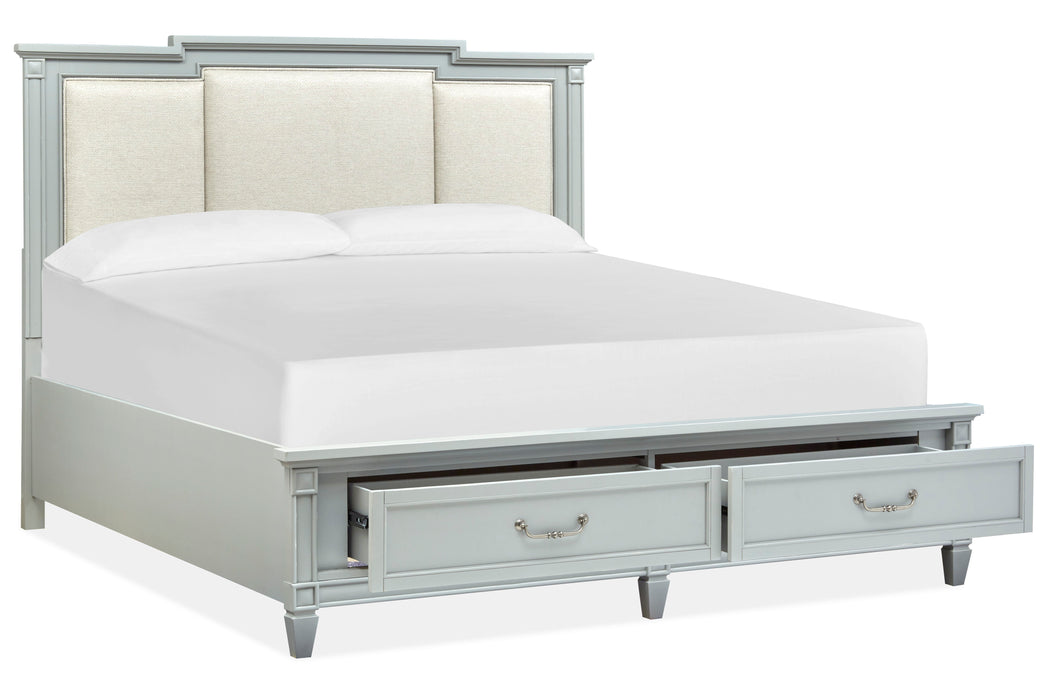 Glenbrook - Complete Panel Storage Bed With Upholstered Headboard