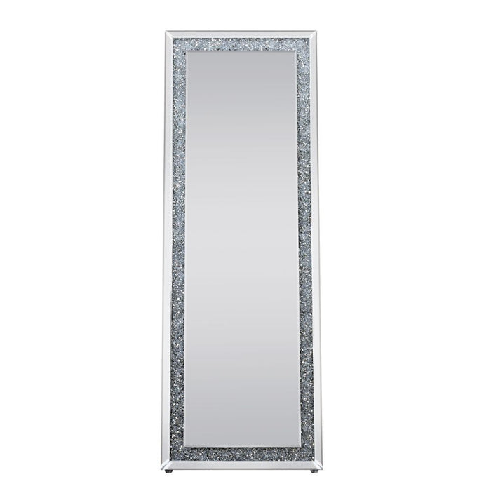 Noralie - Accent Mirror - Mirrored & Faux Diamonds Unique Piece Furniture