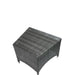 Tashelle - Patio Bistro Set - Gray Fabric & Gray Wicker Unique Piece Furniture