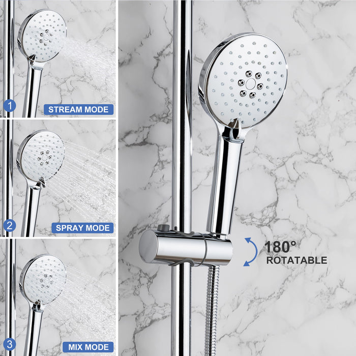 Complete Shower System - Chrome