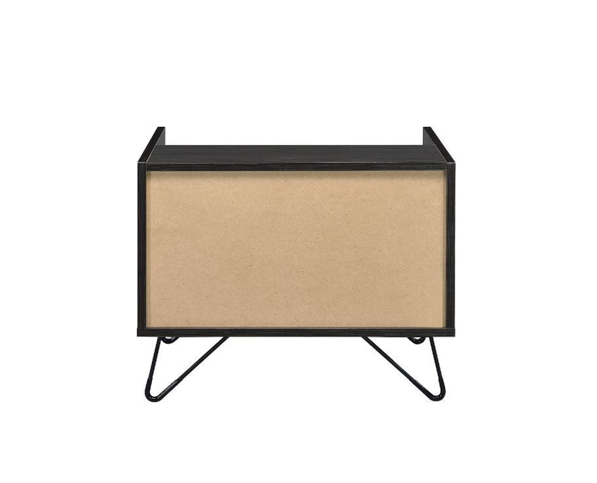 Melkree - Accent Table - Oak & Black Finish Unique Piece Furniture