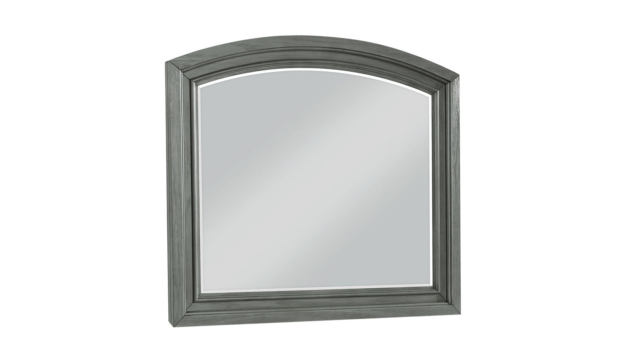 Jackson Modern Style Mirror Made With Wood & Rustic Gray Finish