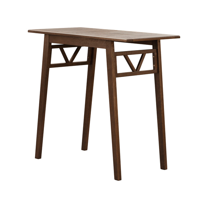 Midcentury Modern Patio Wood Bar Table