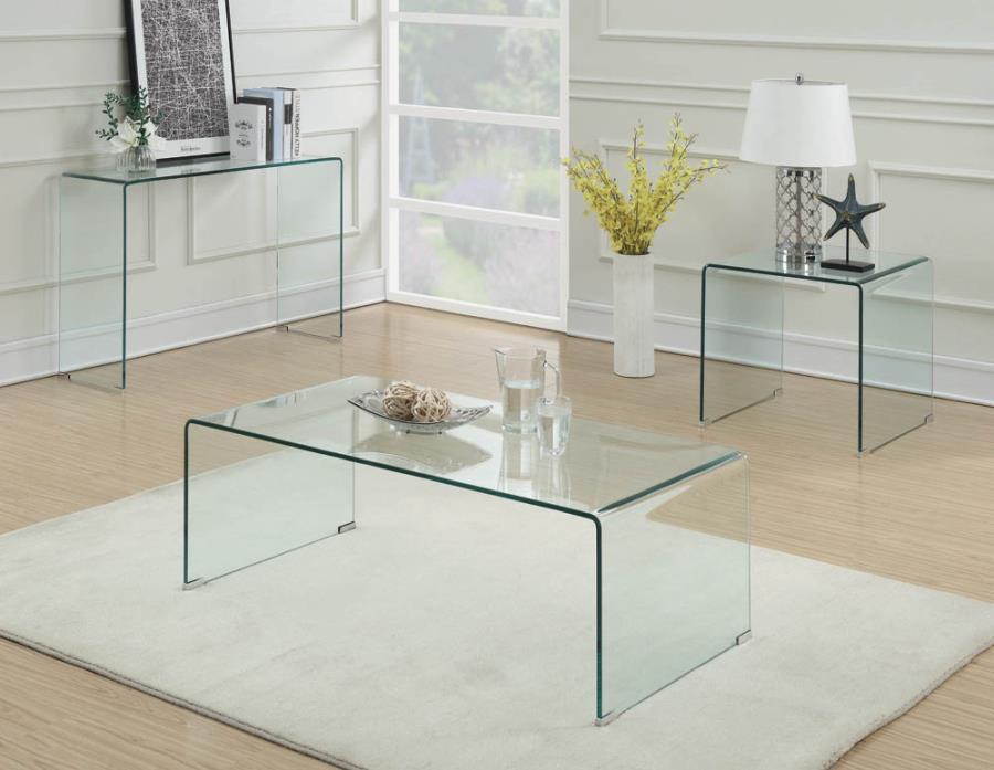 Ripley - Square End Table - Clear Unique Piece Furniture