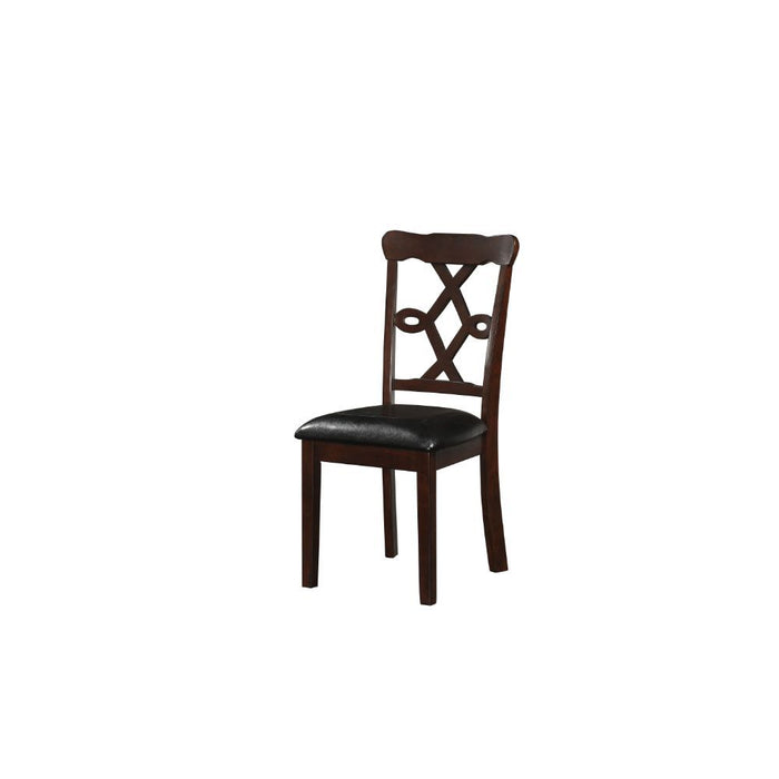 Ingeborg - Dining Table - Black PU & Espresso Unique Piece Furniture