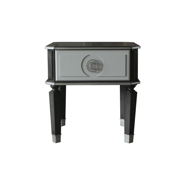 House Beatrice - End Table - Charcoal & Light Gray