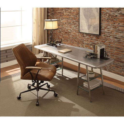 Brancaster - Desk - Aluminum - Metal - 30" Unique Piece Furniture