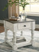 Havalance - White / Gray - Square End Table Unique Piece Furniture