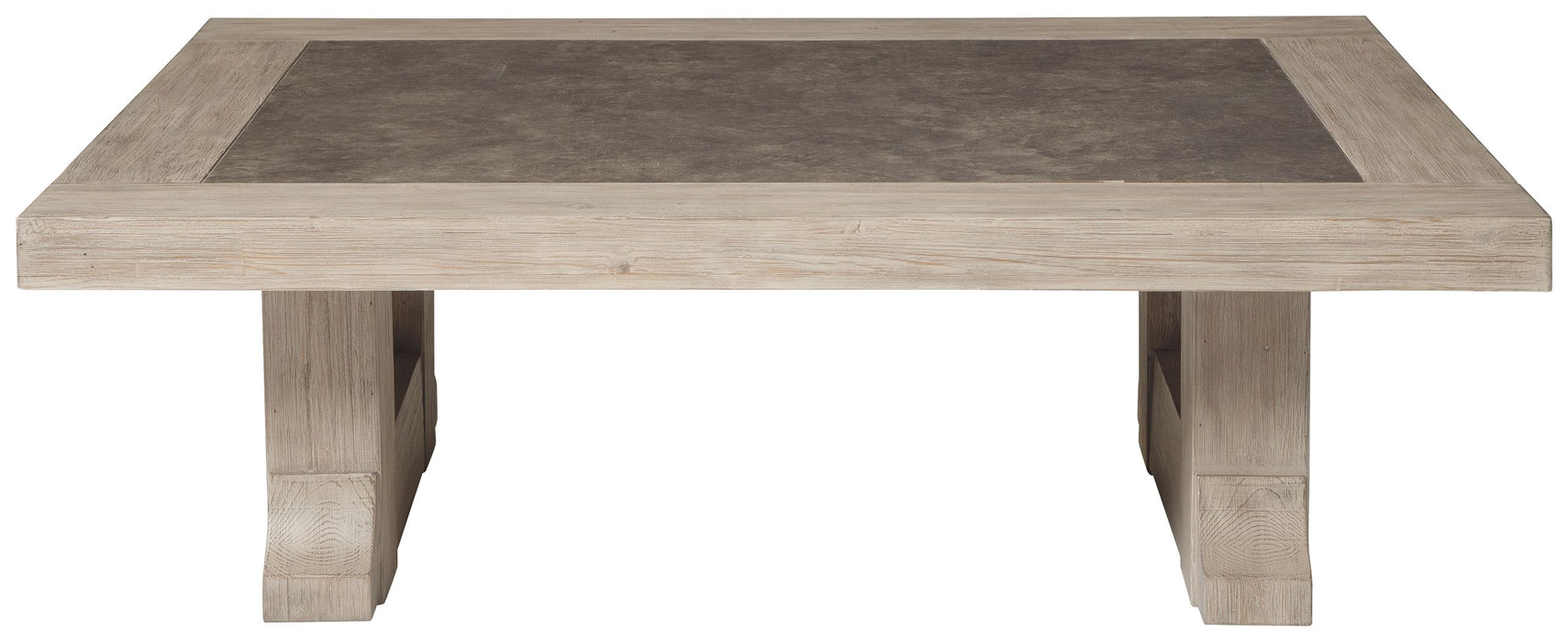 Hennington - Light Brown - Rectangular Cocktail Table Unique Piece Furniture