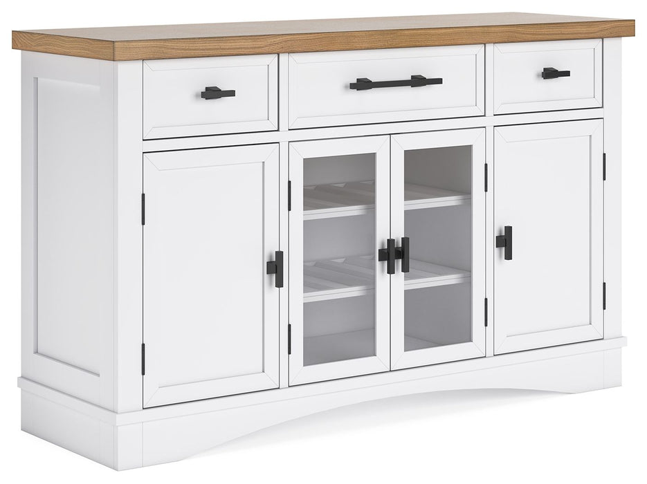 Ashbryn - Dining Room Server - White / Natural
