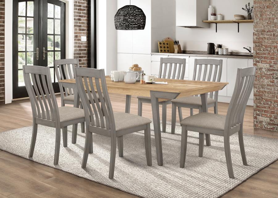 Nogales - Wooden Dining Table - Acacia And Coastal Gray Unique Piece Furniture