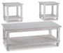 Cloudhurst - White - Occasional Table Set (Set of 3) Unique Piece Furniture