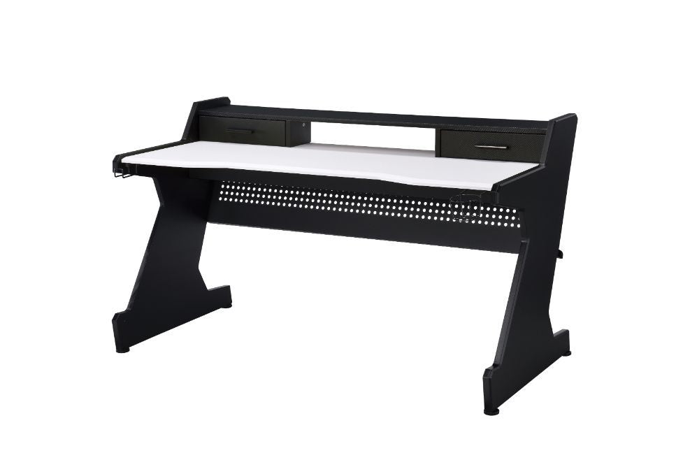 Bigga - Gaming Table - Black & White Finish Unique Piece Furniture
