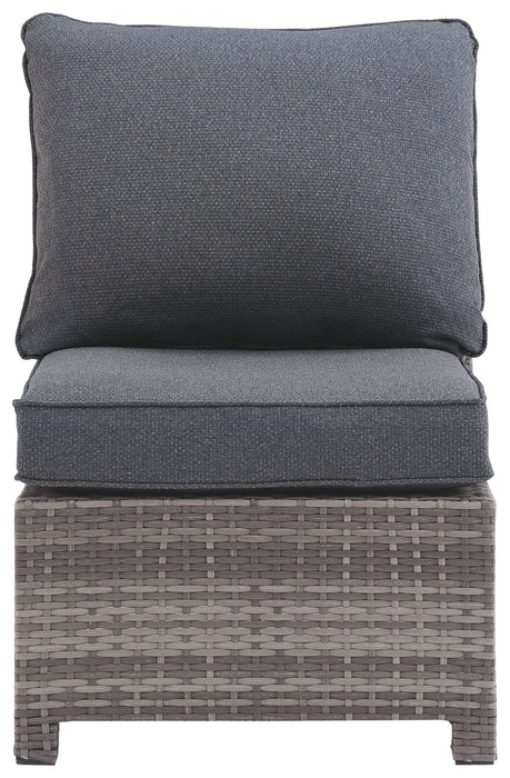 Salem - Gray - Armless Chair W/Cushion Unique Piece Furniture