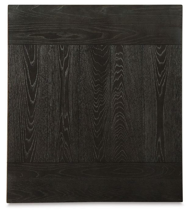 Wellturn - Rectangular End Table - Black