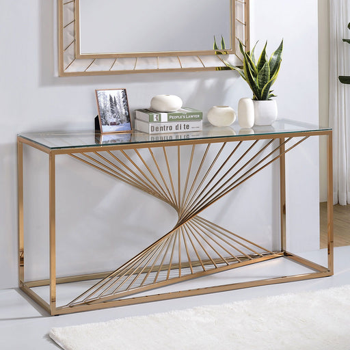 Sherbrooke - Sofa Table - Gold Unique Piece Furniture