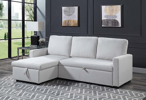Hiltons - Sectional Sofa - Beige Fabric Unique Piece Furniture