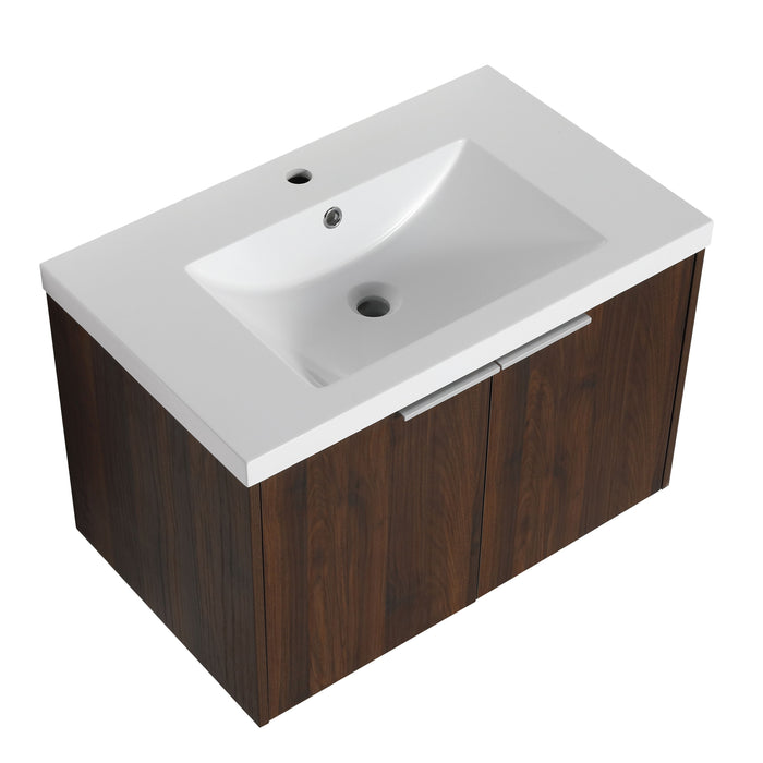 Soft Close Doors Bathroom Vanity With Sink, 30" For Small Bathroom, 30X18 - 00630Caw, KD-Packing