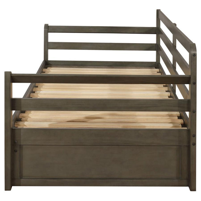 Sorrento - 2-Drawer Twin Daybed With Extension Trundle - Gray Unique Piece Furniture
