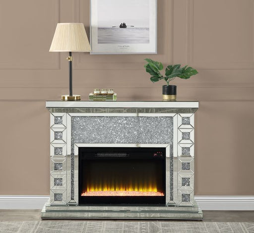Noralie - Fireplace - Mirrored - 35" Unique Piece Furniture