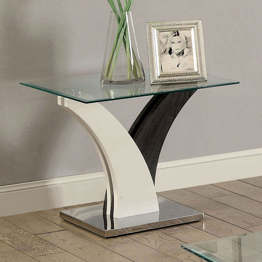 Sloane - End Table - White / Dark Gray Unique Piece Furniture