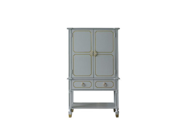 House - Marchese Cabinet - Pearl Gray Finish Unique Piece Furniture