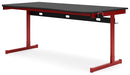 Lynxtyn - Red / Black - Home Office Desk Unique Piece Furniture
