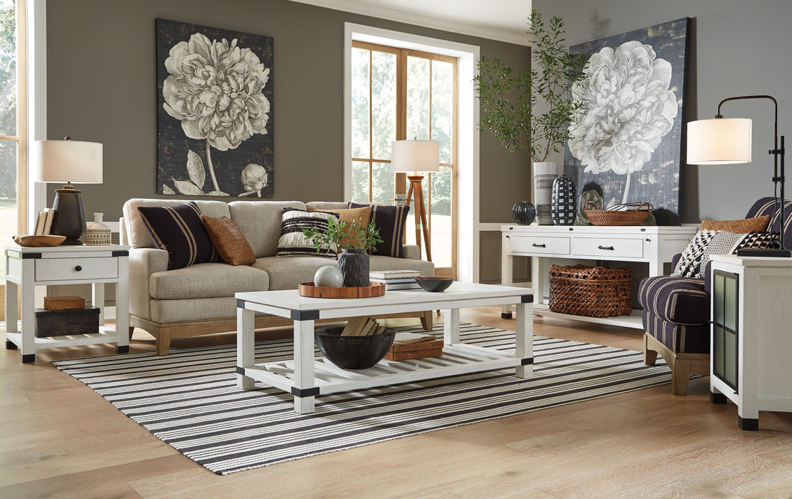 Harper Springs - Chairside End Table - Silo White