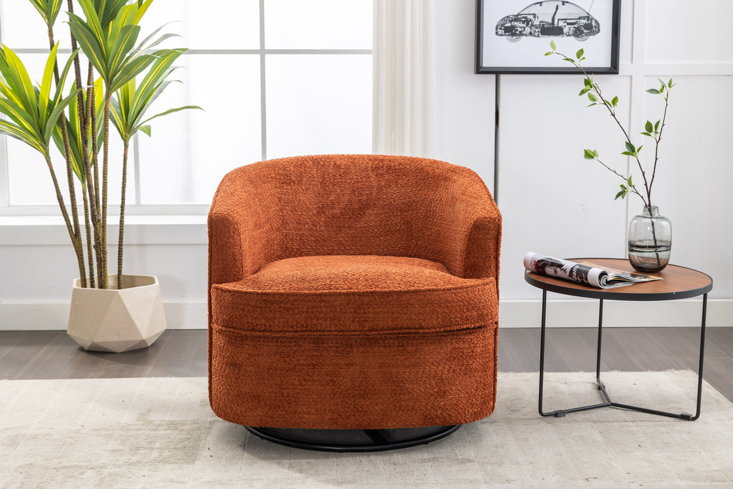 Coolmore Swivel Barrel Chair, Comfy Round Accent Sofa Chair For Living Room, 360 Swivel Barrel Club Chair